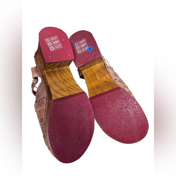 Bed Stu Rhonda Leather Platform Clog Sandals - Picture 8 of 8